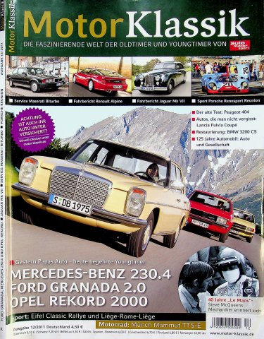 Deckblatt Motor Klassik (12/2011)